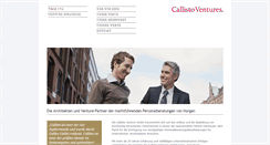 Desktop Screenshot of callistoventures.de
