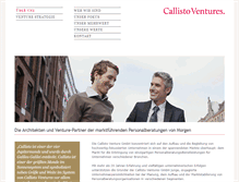 Tablet Screenshot of callistoventures.de